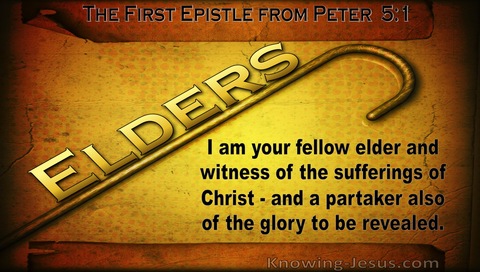 1 Peter 5:1 Exhortation To The Elders (brown)